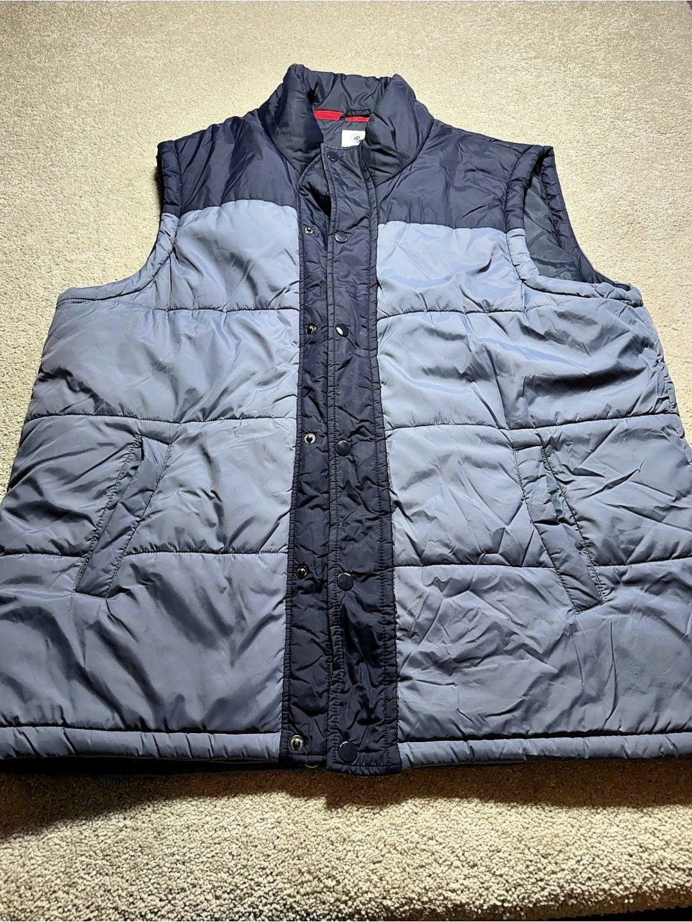 Southern Proper Puffer Vest Men Large Blue Down Quilted Shell sz xxl